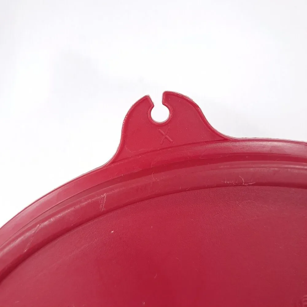 Vintage Tupperware 228-34 X-tab Red Lid cap for food container storage ONLY